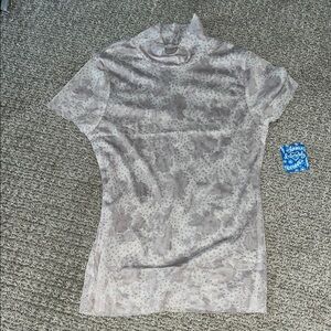 Free People Ivory Floral Sheer Casual Essential